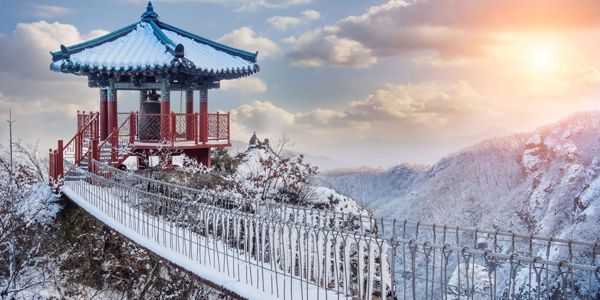 Du lịch Hàn Quốc mùa đông để thỏa thích đam mê trượt tuyết